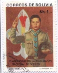 Stamps Bolivia -  Homenaje al 60 aniversario de la asociacion de Boy Scouts Nacional