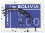 Sellos de America - Bolivia -  Cifras