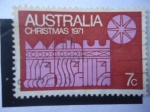 Sellos de Oceania - Australia -  Navidad 1971 - Tres Reyes y Una Estrella.