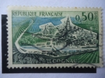 Stamps France -  Cognac (Coñac) Comuna en el Dpto. de Charente-Vista de Ciudad-Turismo.