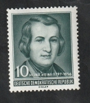 Stamps Germany -  237 - Centº de la muerte del escritor Heinrich Heine