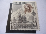 Stamps : America : Guatemala :  Jesús y la Catedral de Esquipula (Ciudad de Esquipula)
