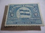 Stamps : America : Honduras :  Bandera Nacional - U.P.U. Unión Postal Universal.
