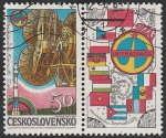 Stamps Czechoslovakia -  2577 - Intercosmos, Lanzamiento del satélite Soyouz