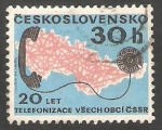 Stamps Czechoslovakia -  1986 - 20 Anivº de la comunicaciones telefonicas a traves del pais