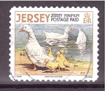 Sellos del Mundo : Europe : Jersey : serie- Animales de granja