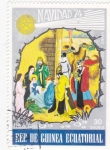 Stamps Equatorial Guinea -  NAVIDAD-74 ADORACIÓN AL NIÑO