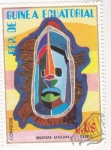 Stamps Equatorial Guinea -  MÁSCARA AFRICANA