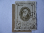 Stamps Peru -  Samuel Finley Breese Morse (1791-1872)Primer Cent. del Invento Telégrafo Eléctrico-Mayo 24 de 1844-1
