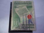 Stamps : America : Honduras :  2° Aniversario de la Nueva Constitución de la República- 21 de Dic. de 1957 al 59. 