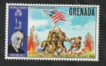 Stamps Grenada -  348 - 25 Anivº del fin de La Segunda Guerra Mundial, Roosevelt e Iwo Jima