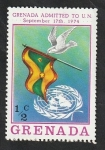 Sellos de America - Granada -  585 - Grenada en Naciones Unidas, Paloma, Bandera y Emblema de la ONU