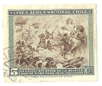 Stamps Chile -  150 Cent. de la batalla de Rancagua, 10-07-1814.