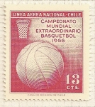 Stamps Chile -  Campeonatos Internacionales de baloncesto.