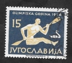 Sellos del Mundo : Europa : Yugoslavia : 707 - Olimpiadas de Melbourne
