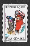 Stamps Rwanda -  287 - Tocados Africanos