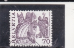 Stamps Switzerland -  FIESTA POPULAR-PROCESIÓN DE MENDRISIO 