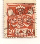 Stamps Czechoslovakia -  Paloma con carta