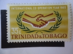 Stamps Trinidad y Tobago -  Dan las Manos - Cooperación Internacional 1965
