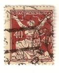Stamps Czechoslovakia -  Rompiendo cadenas para la libertad.