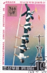 Stamps North Korea -  FESTIVAL INTERNACIONAL DE CIRCO EN MÓNACO 