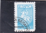 Stamps : Europe : Belarus :  CABALLERO MEDIEVAL 