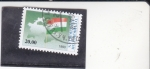 Stamps : Asia : Tajikistan :  BANDERA Y MAPA 