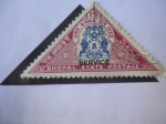 Stamps India -  India estados Nativos - Escudo de Armas de Bhopal. One anna-Six pies.