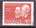 Sellos de Europa - Suecia -  serie- Premios Nobel