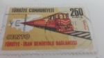 Stamps Turkey -  Tren