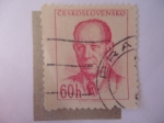 Stamps Czechoslovakia -  Antonin Zäpotocky (1884-1957) Presidente.