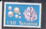 Sellos de Africa - Tanzania -  MINERALES DE TANZANIA-PERLAS 
