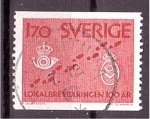 Stamps Sweden -  Centenario correo local