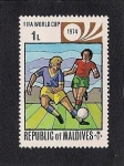 Sellos de Asia - Maldivas -  Mundial de 1974