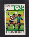 Stamps Maldives -  Mundial de 1974