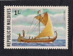 Stamps Asia - Maldives -  Velero