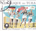 Stamps : Africa : Chad :  OLIMPIADA TOKYO-64