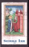 Stamps Sweden -  Pintura medieval