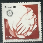 Stamps : America : Brazil :  Rotary Internacional