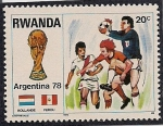 Sellos del Mundo : Africa : Rwanda : Mundial de 1978