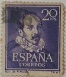 Stamps Spain -  España 20 ctvs