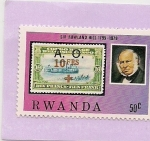 Stamps Rwanda -  Sir Rowland Hill