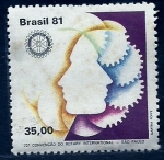 Stamps : America : Brazil :  Rotary Internacional