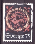 Stamps Sweden -  Pintura medieval