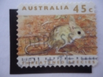 Stamps Australia -  Ratón (Notomys fuscus) especies de amenazadas.