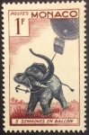 Stamps Monaco -  427 - Cinco semanas en globo, de Julio Verne