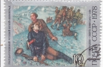 Stamps Russia -  PINTURA- BATALLA