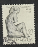 Stamps Yugoslavia -  950 - Escultura de  Ivan Mestrovic