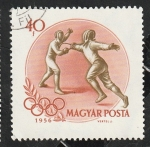 Stamps Hungary -  1204 - Olimpiadas de Melbourne, esgrima