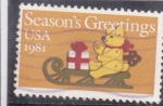 Stamps United States -  NAVIDAD-81
